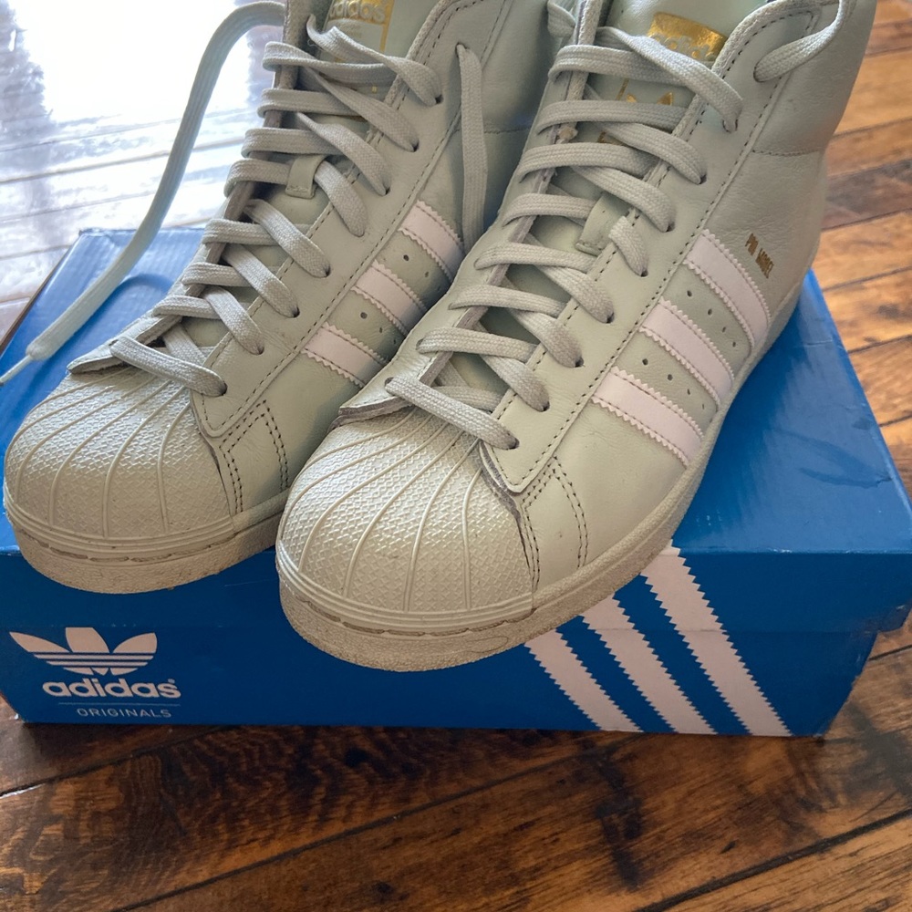 Adidas Pro Model Hightop Light Mint Green